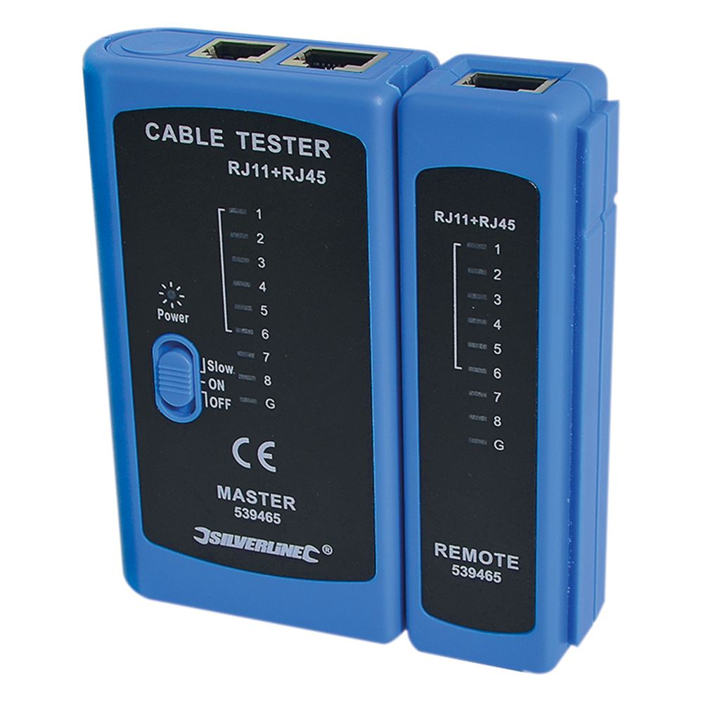 Silverline Hand-held LAN Tester for RJ11, RJ12 & RJ45