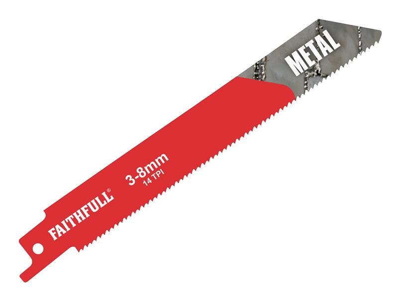 Faithfull S922BF Sabre Saw Blade, Bi-Metal, 150mm, 14 TPI (Pack of 5)