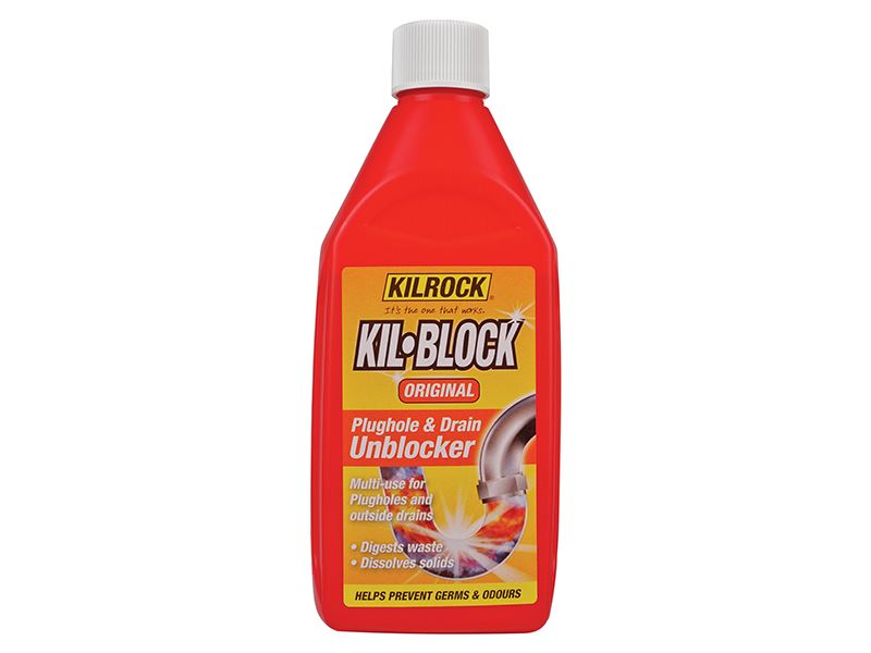 Kilrock Kil-Block Original Ontstopper voor Afvoer en Gootsteen 500ml