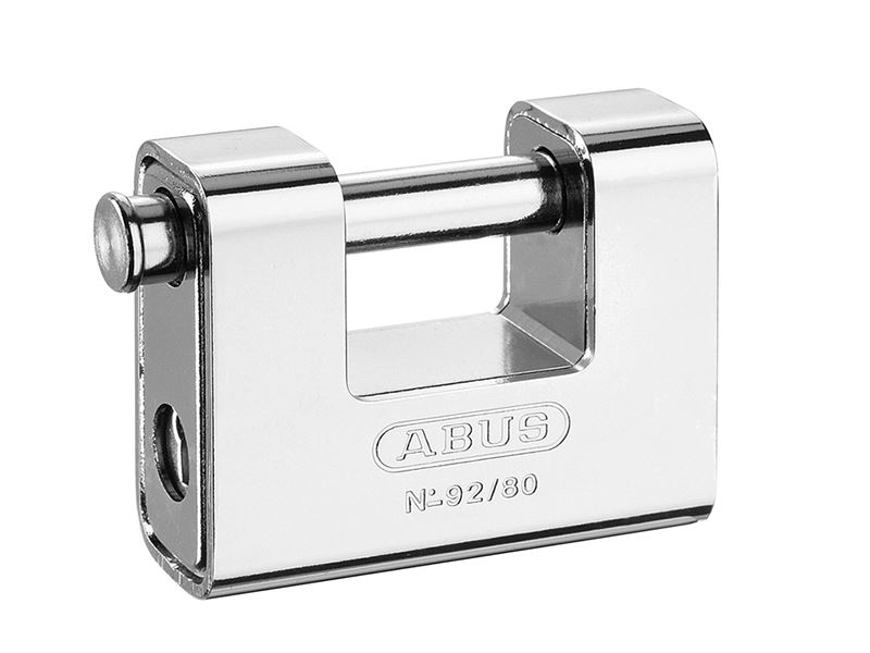 ABUS 92/80mm Monoblock Brass Shutter Padlock Keyed Alike