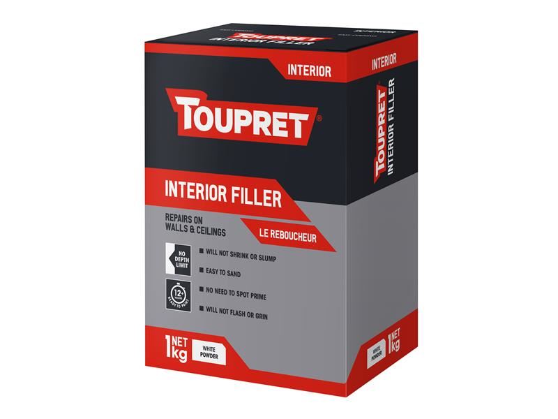 Toupret Interior Filler 1kg for Walls & Ceilings