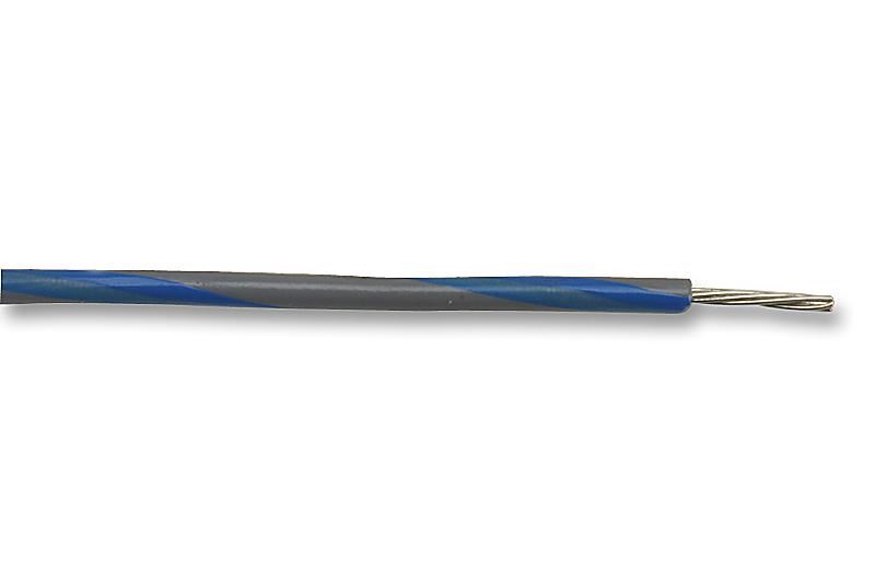 MULTICOMP PRO - Installationskabel, 7/0,20mm, blau/grau, 100m
