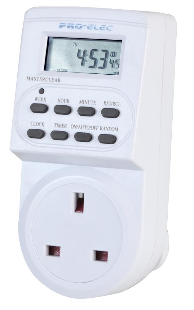 PRO ELEC 24-Hour Plug-In Digital Timer