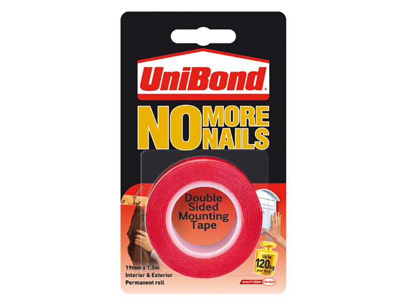 UniBond No More Nails Mounting Tape 19mm x 1.5m