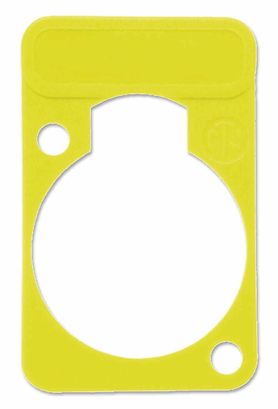 NEUTRIK D-sub Shell Plaat, Geel