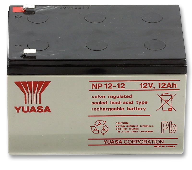 YUASA NP12-12 Μπαταρία 12V 12Ah Μολύβδου-Οξέος, Ερμητικά Κλειστή