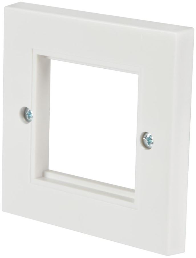 AV:LINK Enkele 1G Witte Modulaire Wandplaatframe