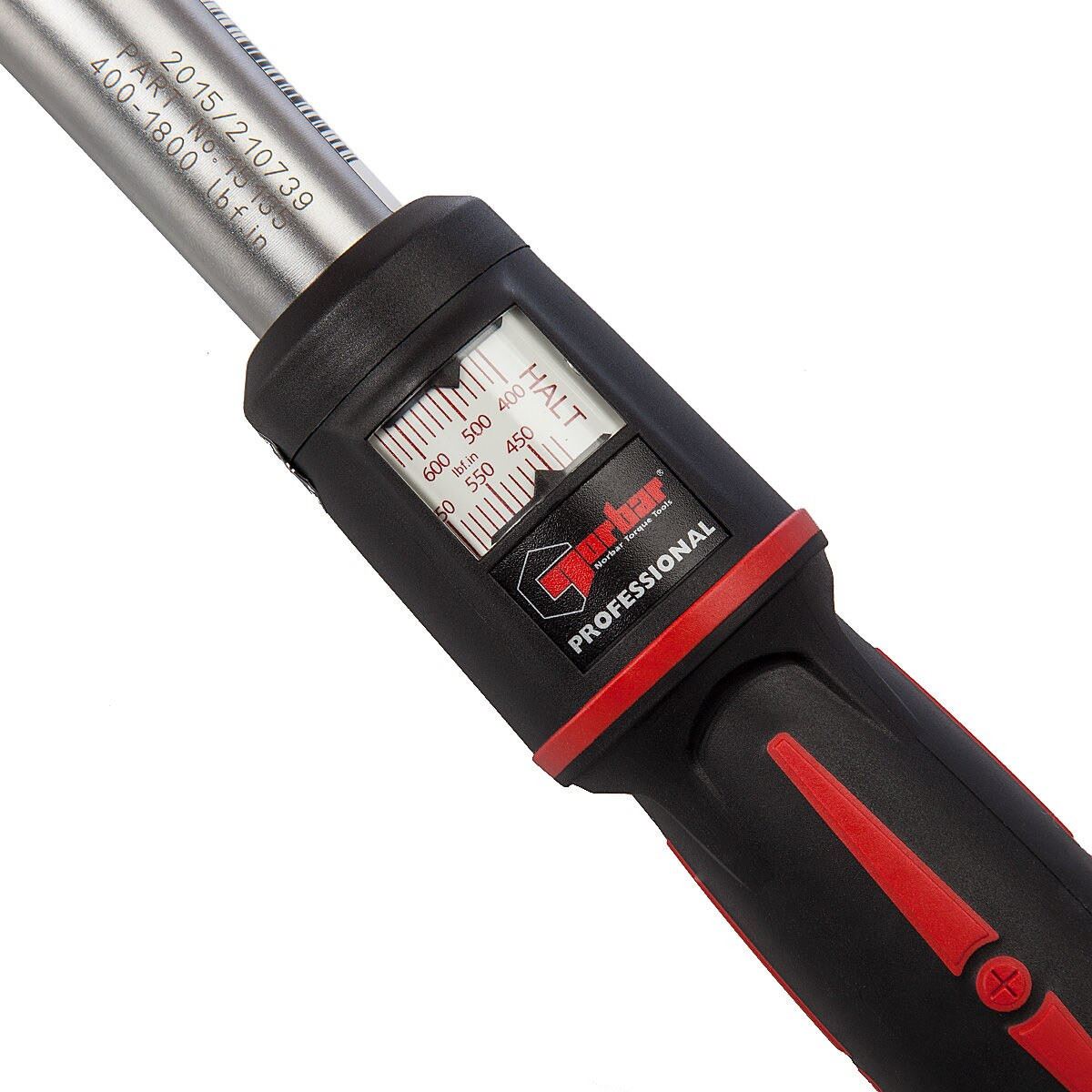 Norbar Modell 200 Torque Handle Pro mit 14 x 18mm Vierkantantrieb, 400-1800 lbf