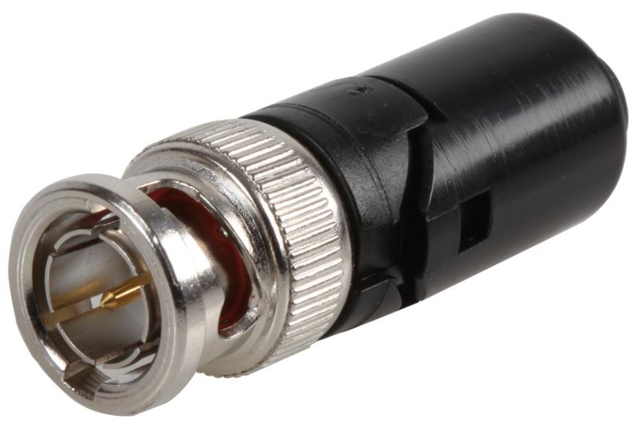 COAX CONNECTORS - Connecteur BNC à verrouillage automatique, 75 Ohm, 1GHz, Or