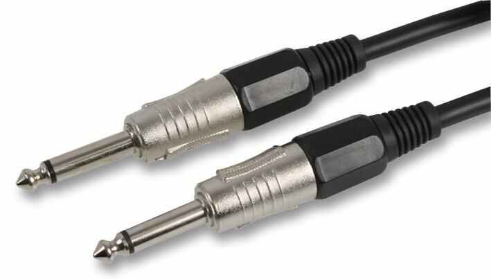 PRO SIGNAL - Kabel Plug Mono Jack 6.35mm (1/4 inci) ke Plug, 10m Hitam