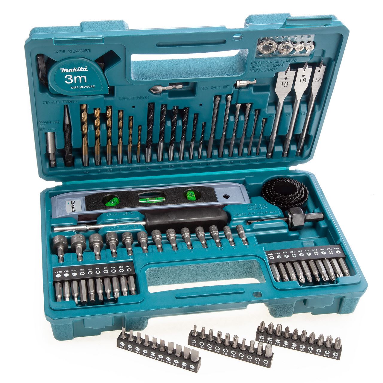Makita - Σετ 102 Τμημάτων Αποτύπων & Βιδονόμων με Θήκη