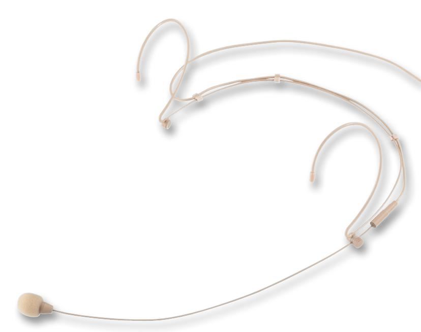 STAGELINE Ultralight Headset Microphone, Beige