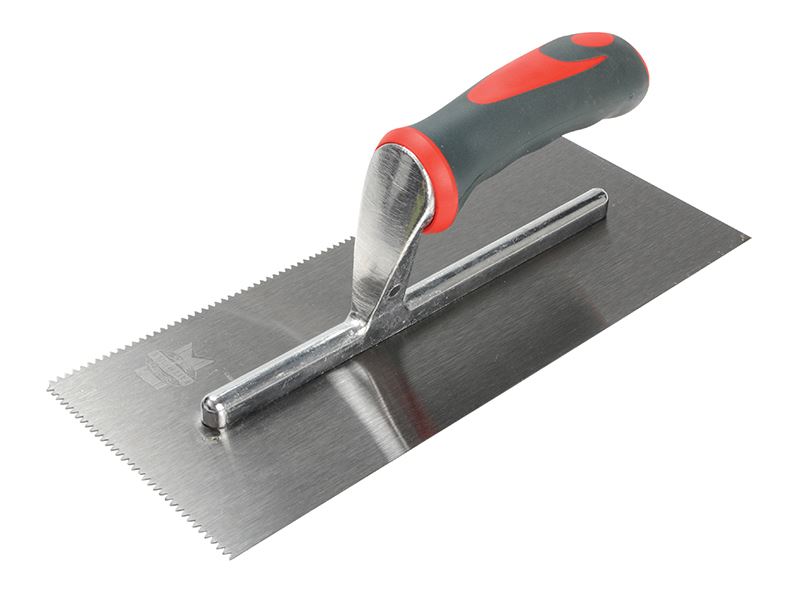 Faithfull Cazzuola V-Notched con Impugnatura Soft Grip, 3mm, 280mm x 115mm