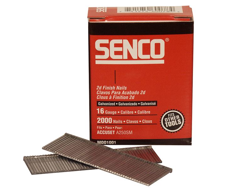 Clous à finition galvanisés Senco 16G x 45mm (Boîte de 2000)