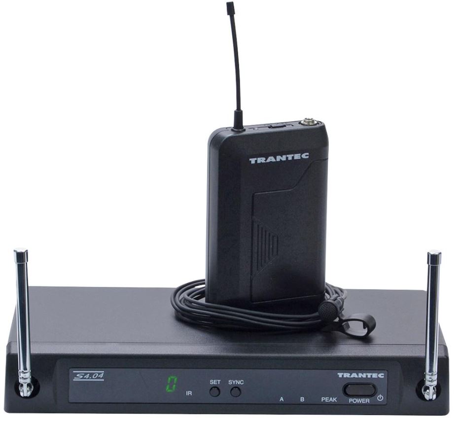 TRANTEC Sistema de Microfone de Lapela Sem Fios, 863-865MHz