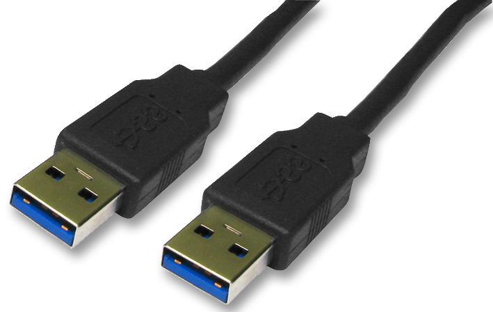 PRO SIGNAL USB 3.0 A Male to A Male Cable, 0.5m Black