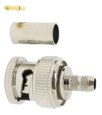 VDC BNC-crimpsteker, 75 ohm, DC tot 3GHz, verguld