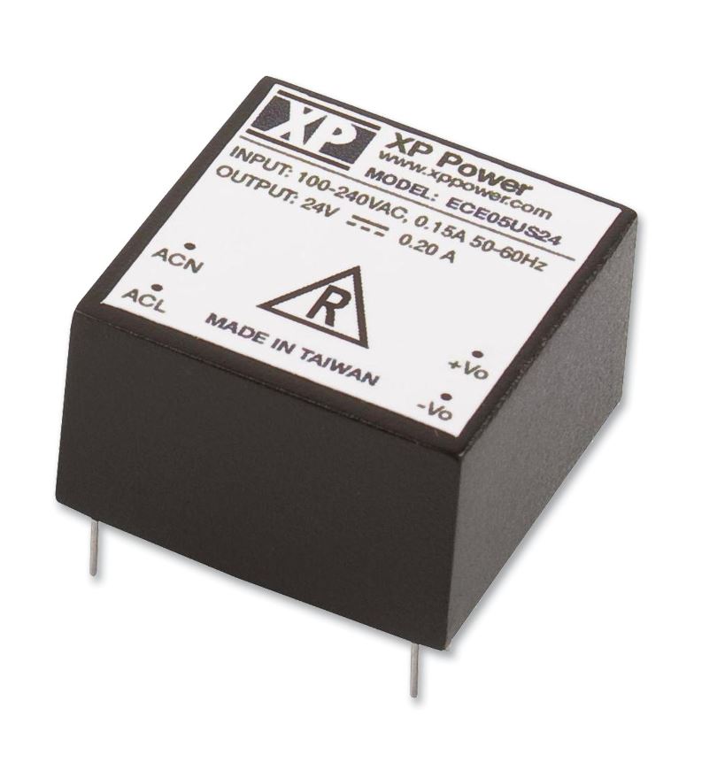 XP Power 5W AC to DC Converter, 12V, 410mA, PCB Mount