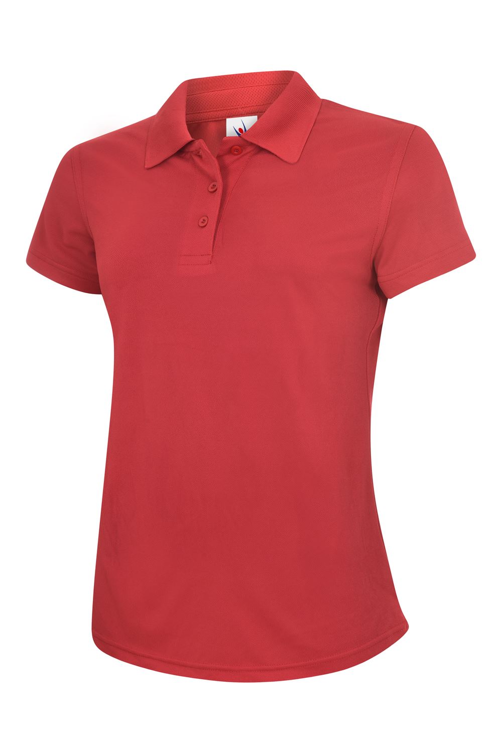 Uneek Women's Super Cool Workwear Polo Shirt - Red, XL