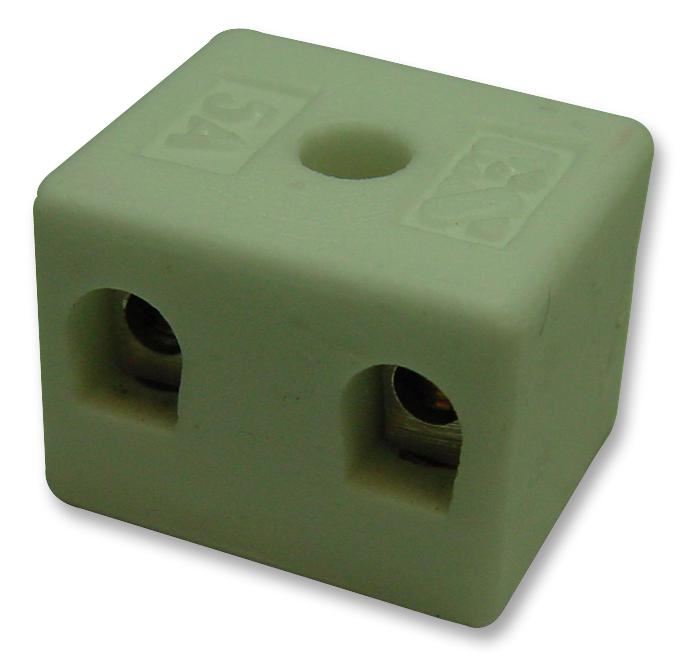 HiLo Ceramic Terminal Block, 2 Way, 5A, 1000°C
