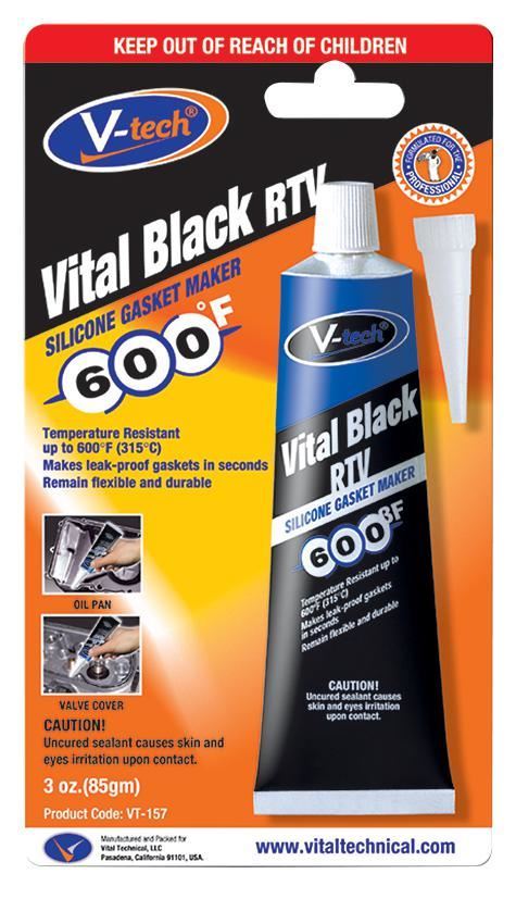RARAION Black RTV Silicone Gasket Maker, 85g