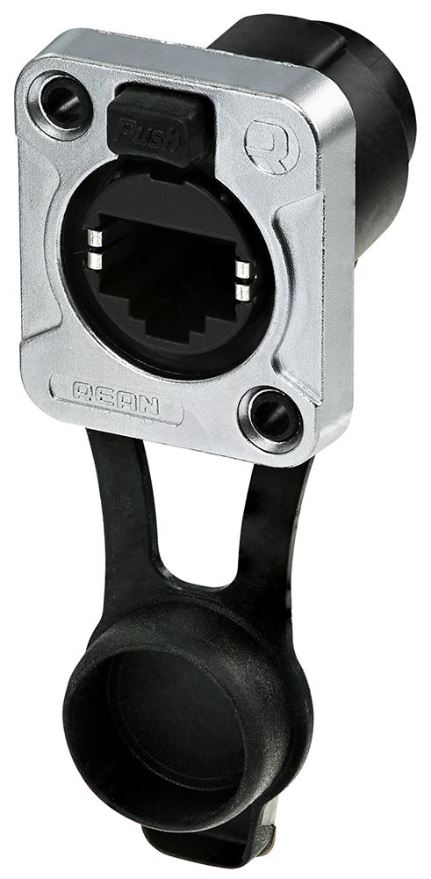 REAN Presa a Pannello RJ45 Formato D, IP65, Passante