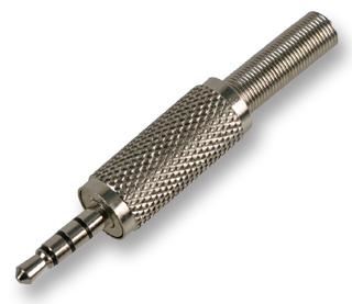 PRO SIGNAL 3.5mm 4-Pole Jack Plug, Metal, 2 Pack