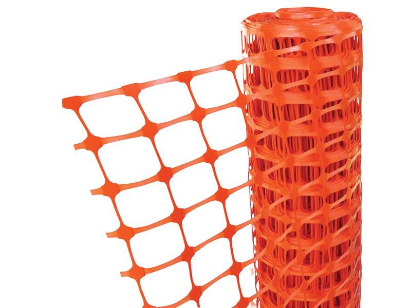 Faithfull Orange Barrier Fencing, 1m x 50m, Polypropylene