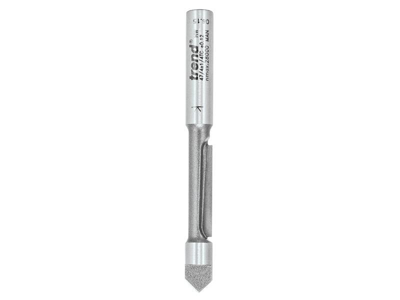 Trend 47/4 x 1/4 TCT Fresa per forare e rifilare, 6.3 x 18mm