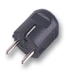 PRO ELEC Pluig Schuko Atá In-athshreangaithe, 16A, 250V, Dubh