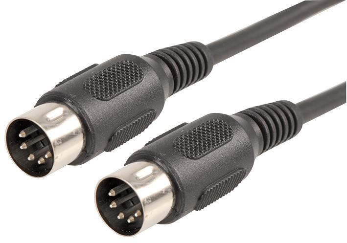 Pro Signal - Kabel Plug DIN 5 Pin 180 Darjah, 1.2m