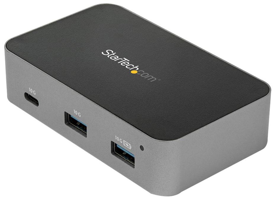 STARTECH 3-Port USB 3.1 Gen 2 Hub with Ethernet, USB-C to USB-A & USB-C
