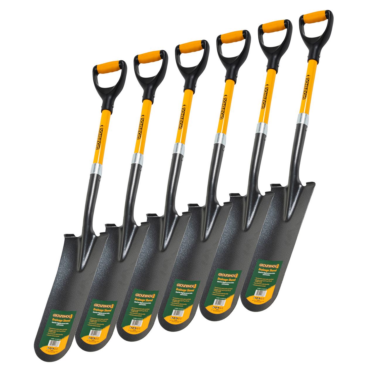 Groundhog G1300009-6 Drainage Shovel (6 Pack)