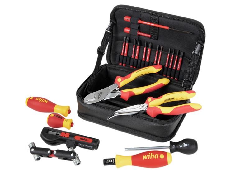 Wiha 22-Piece Wall Box Installation Tool Set, VDE Certified