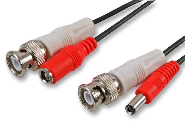 Pro Signal Cavo Combinato Video CCTV e Alimentazione, 5m, Spina DC 2,1mm