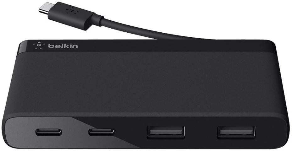 BELKIN USB-C 4口迷你USB集線器 (USB-C轉2xUSB-A+2xUSB-C)