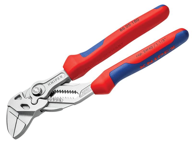 Knipex מברג-מלקחיים עם ידית מרובת רכיבים, 180 מ״מ