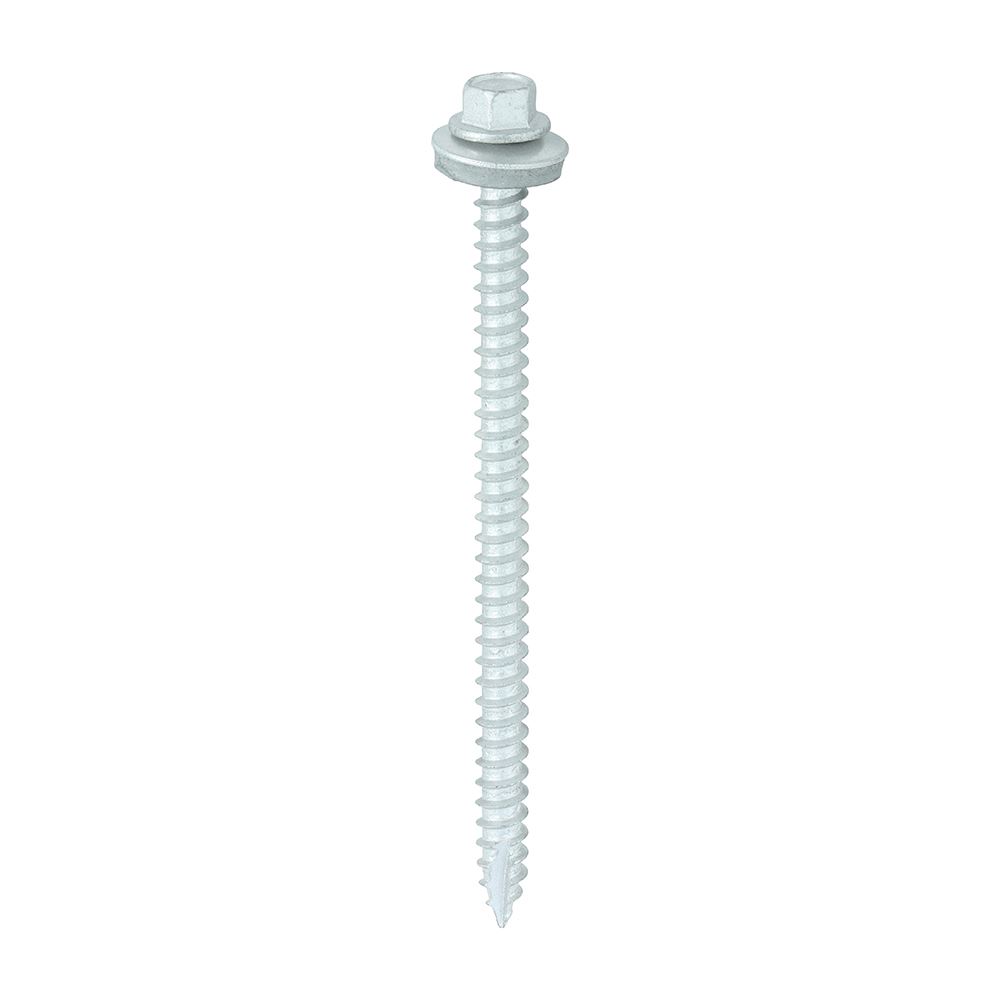 Timco 6.3x100mm Metal to Timber Screws with EPDM Washer (100 Pack)