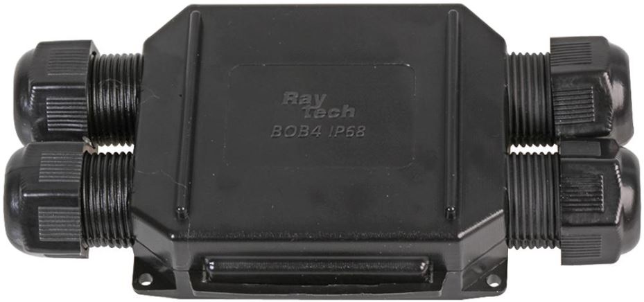 Raytech BOB4-N 4 Entry Cable Joiner, IP68, 4mm, Black