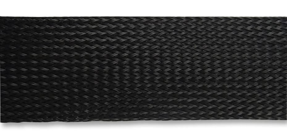PRO POWER 확장형 합성섬유 브레이디드 슬리빙, 폴리에스터, 블랙, 30mm x 25m