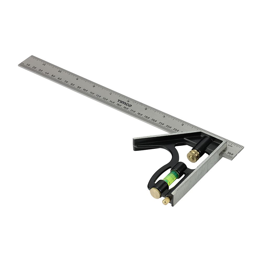 Timco Esquadro Combinado 300mm com Nível de Bolha