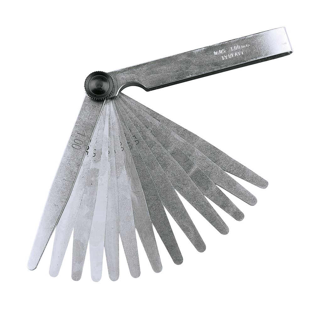 Silverline 13-Leaf Feeler Gauge Set (0.05-1.0mm)