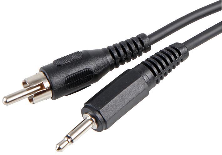 Pro Signal Cavo Jack Mono 3.5mm a RCA, 1.2m Nero