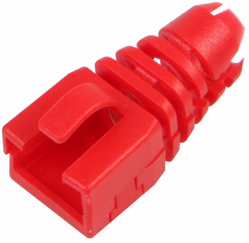 Cambreur RJ45 rétrofit ENCITECH, Thermoplastique, 10 pièces, Rouge