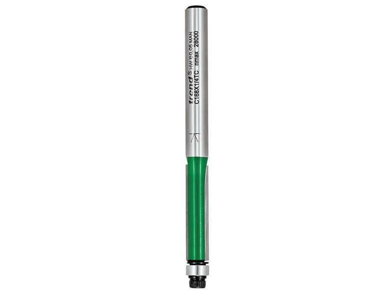 Trend C168 x 1/4TC Carbide Trimmer, 6,35mm x 25,4mm