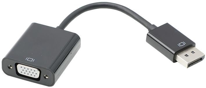 PRO SIGNAL - DisplayPort Stecker auf VGA Buchse Adapter, Schwarz