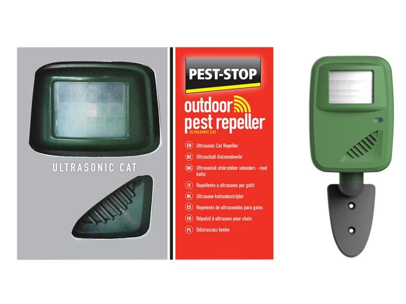 Pest-Stop Répulsif Ultrason pour Chats, Portée 15m