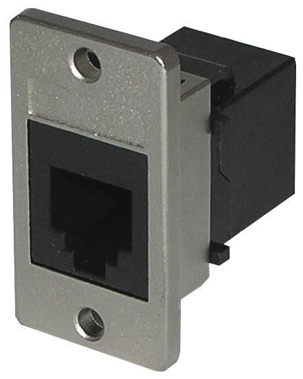 TUK Acoplador Keystone RJ11/RJ12, Montagem em Painel, ABS UL94V-0
