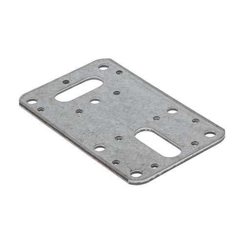 Timco Galvanised Flat Connector Plates (62x100mm, 5-Pack)
