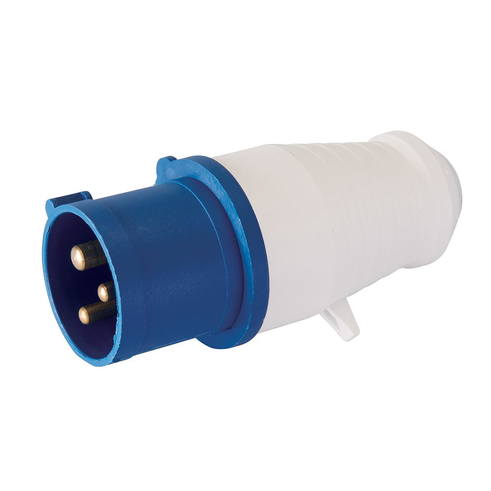 Powermaster 16A Plug, 230V 3-Pin, Heavy Duty, IP44 Rated